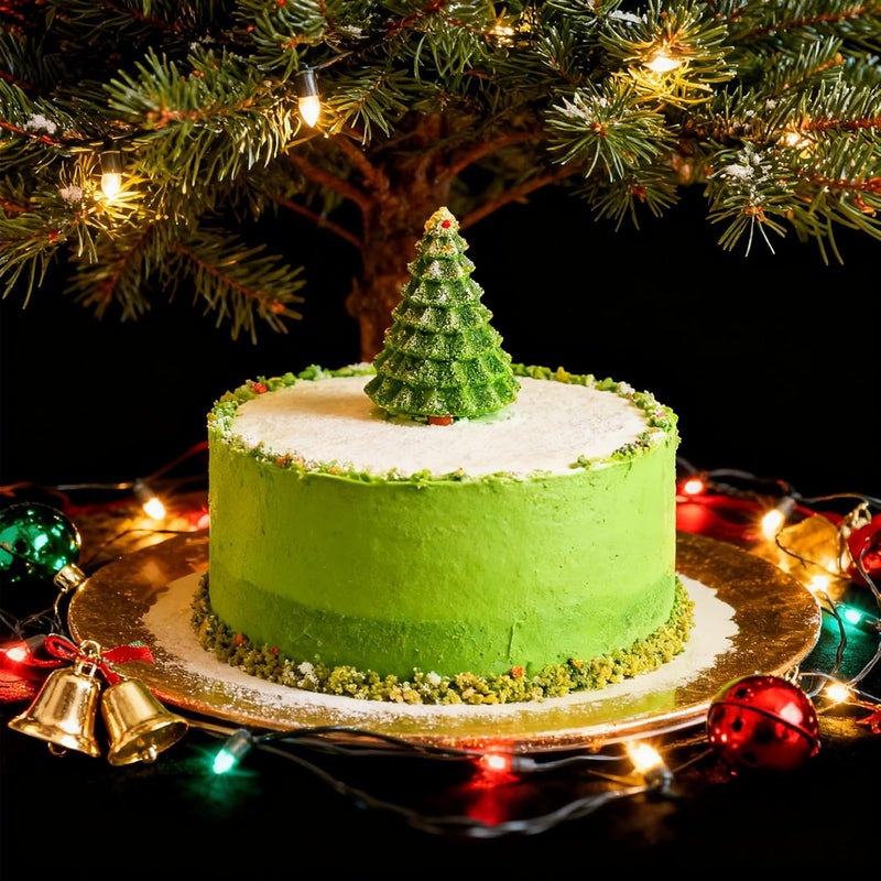 LLPMutu 3D Christmas Tree Silicone Molds Large Christmas Molds Xmas Tree Pan Silicone Mold 8-Cavity Christmas Cake Mold for Mousse Cake Muffin Baking Jello Chocolate Ice Cube Soap Candle Lotion Bar Bath Bomb - Image 3